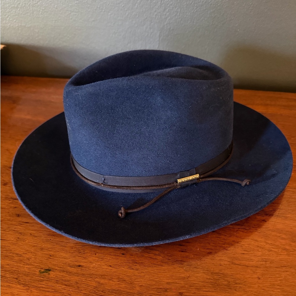 Overland Archer Wool Felt Fedora Hat NWT
